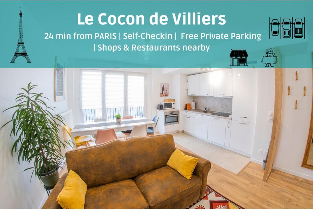 Paris & Disneyland - 2Min From Train Station - Free Private Parking Villiers-sur-Marne Esterno foto